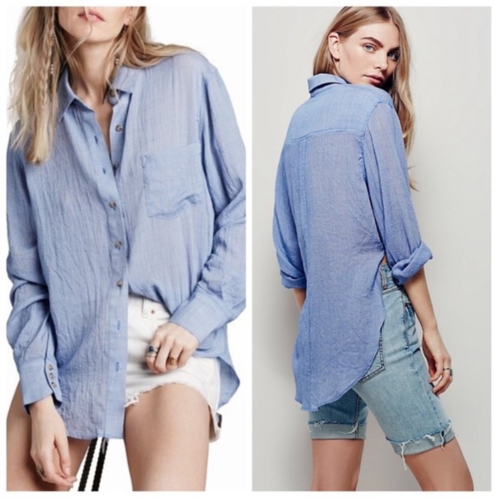 Free People That’s A Wrap Button Down Shirt